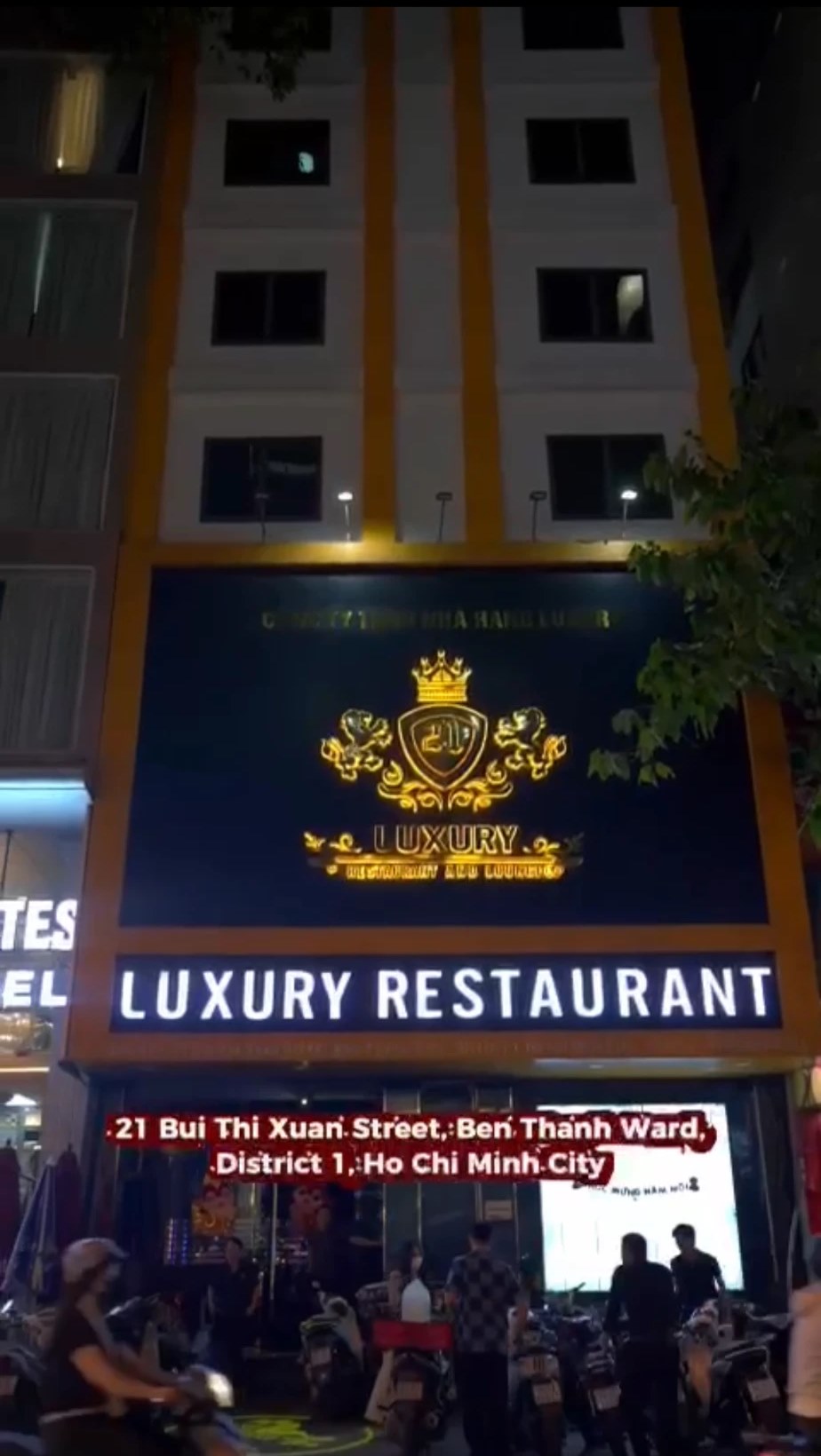 Luxury Restaurant at night